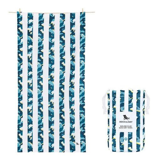 Dock and Bay Kids Microfibre Towel - Cool Camo