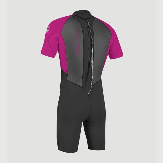 O'Neill Youth Reactor 2mm Shorty Kids Wetsuit - Black/Berry