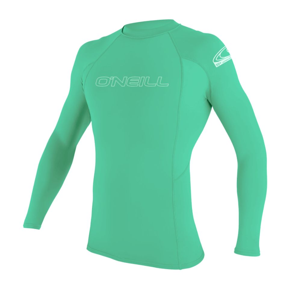 O'Neill Youth Basic UV Skins L/S Kids Rash Tee - Light Aqua