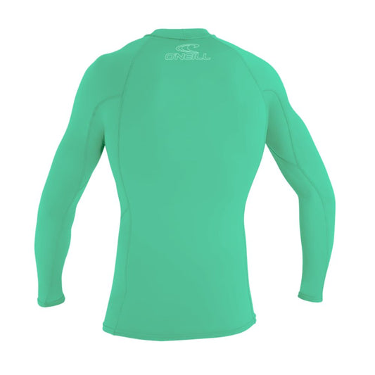 O'Neill Youth Basic UV Skins L/S Kids Rash Tee - Light Aqua