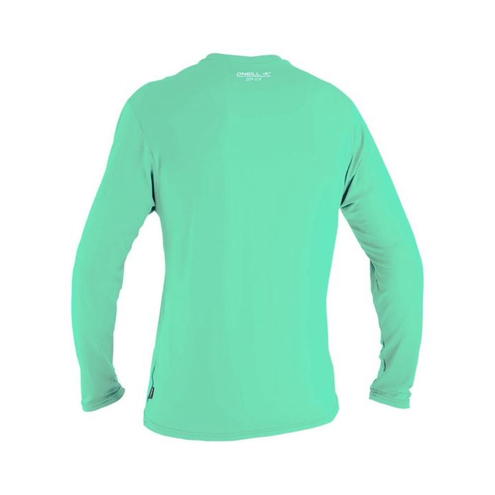 O'Neill O'Zone Toddler Girls L/S UV 50+ Rash Vest - Light Aqua
