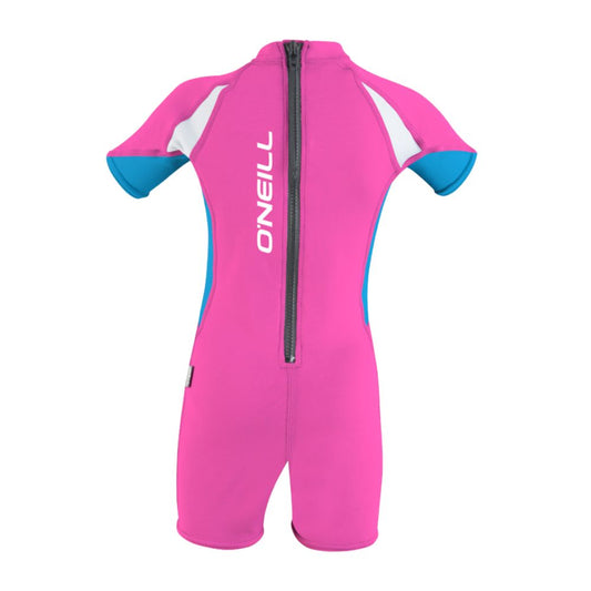O'Neill O'Zone Toddler Girls Spring UV Sunsuit - Berry/Sky/White