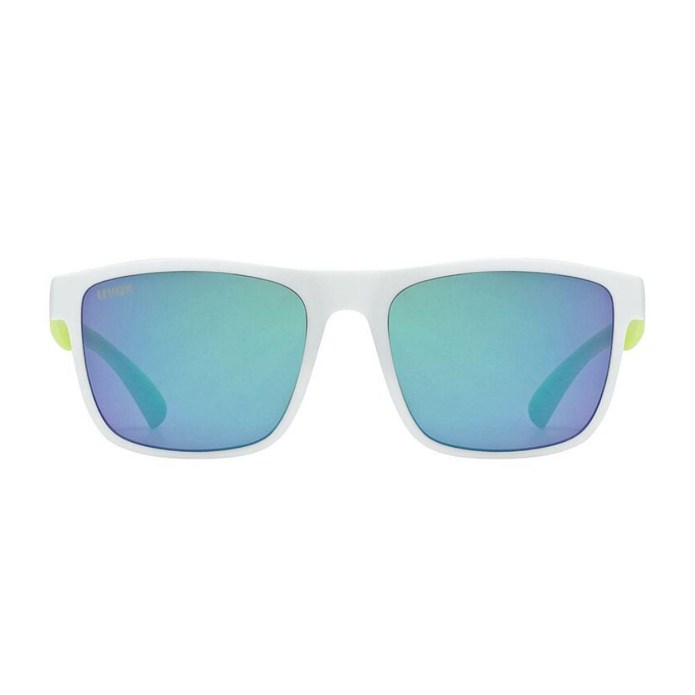 Uvex Rookie Kids Sunglasses - White Lime 6-10yrs