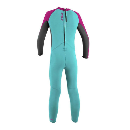 O'Neill Reactor Full BZ 2/2mm Kids Wetsuit - Aqua/Graph/Berry