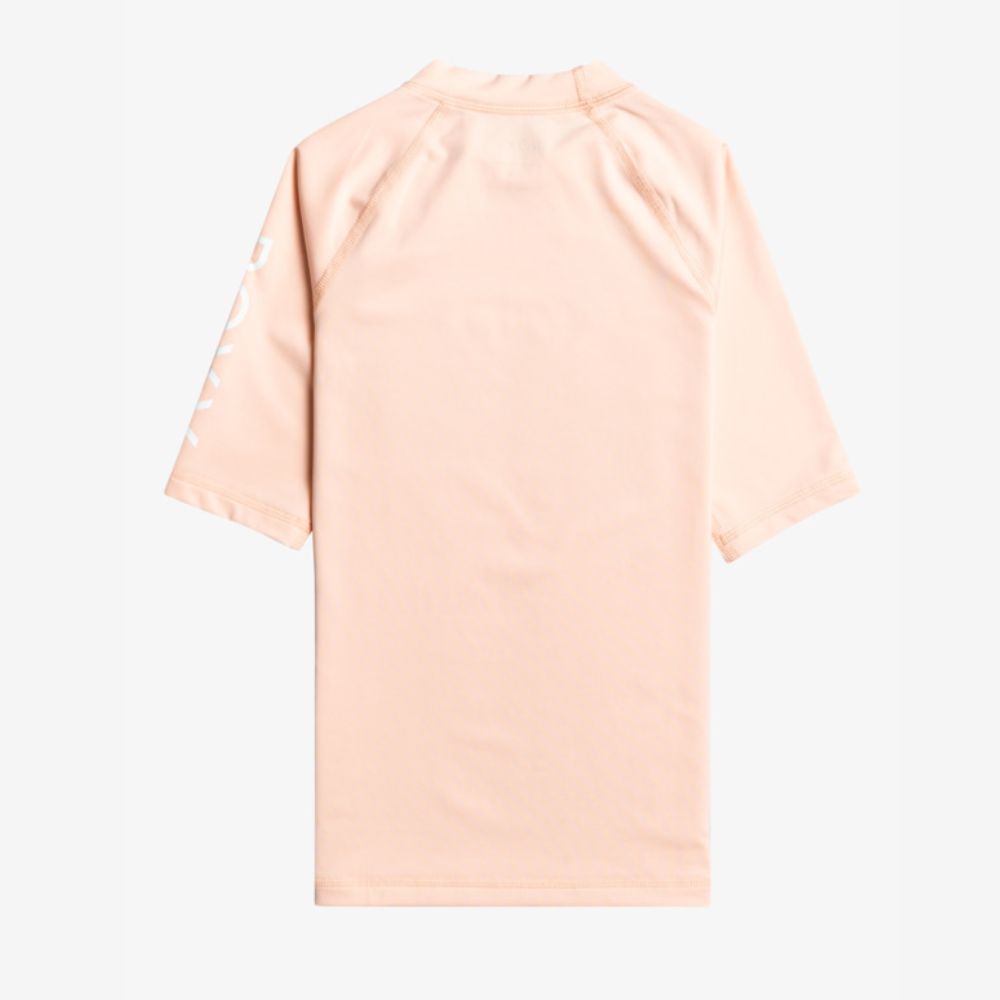 Roxy Wholehearted SS Girls Rash Vest - Tropical Peach 15-16 yrs Only