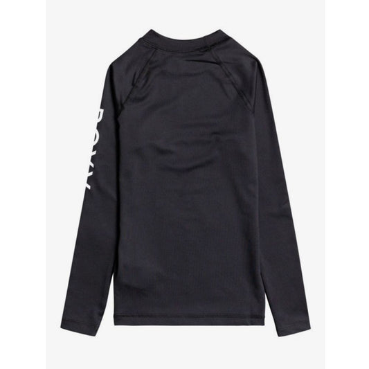 Roxy Wholehearted LS Girls Rash Vest - Black