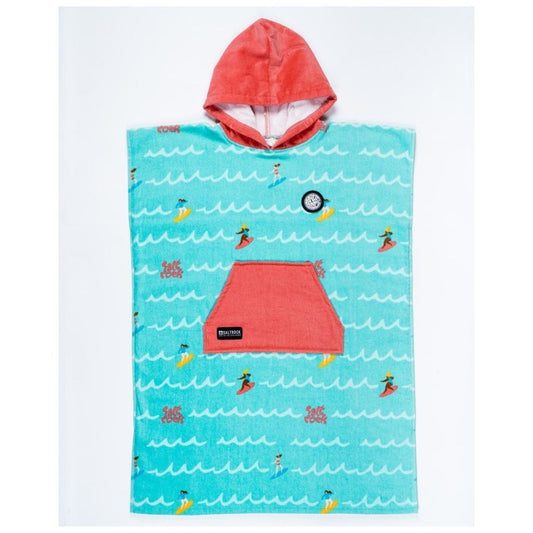 Saltrock Kids Towelling Robe - Turquoise