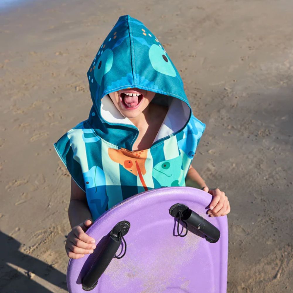 Dock & Bay Kids Beach Poncho - Karma Chameleon