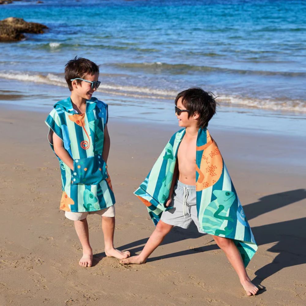 Dock & Bay Kids Beach Poncho - Karma Chameleon
