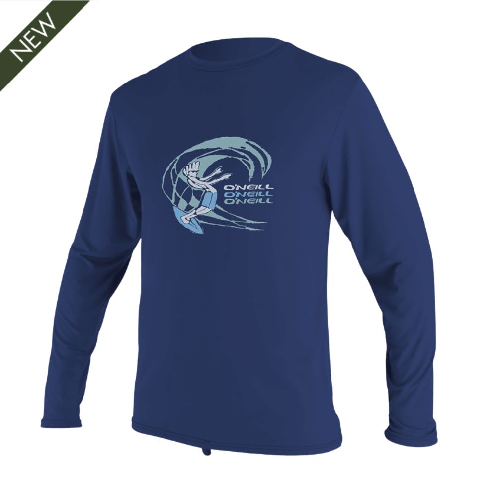 O'Neill O'Zone Toddler Boys L/S UV Rash Vest - Navy