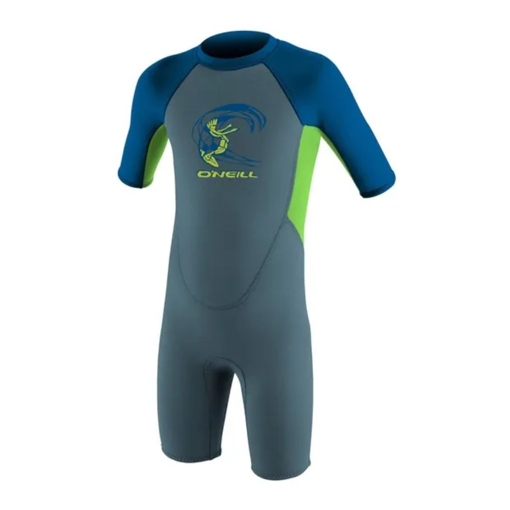 Toddler Wetsuit - O'Neill Reactor 2/2mm Shorty - Graphite/Dayglo/Ocean