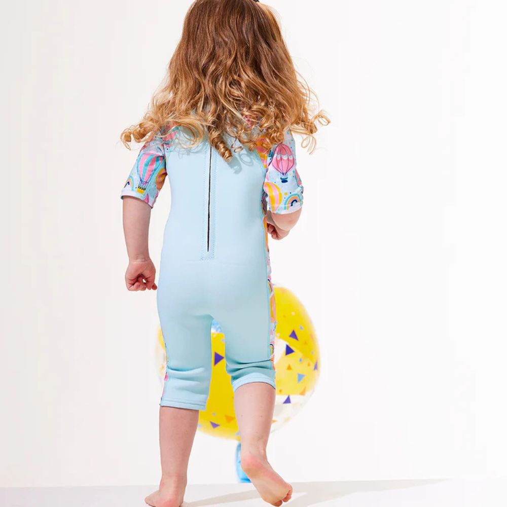 Toddler Wetsuit with UV Lycra Arms - Hot Air Balloons