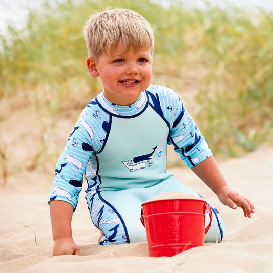 Splash About Toddler Wetsuit Sun & Sea Wetsuit Vintage Moby 