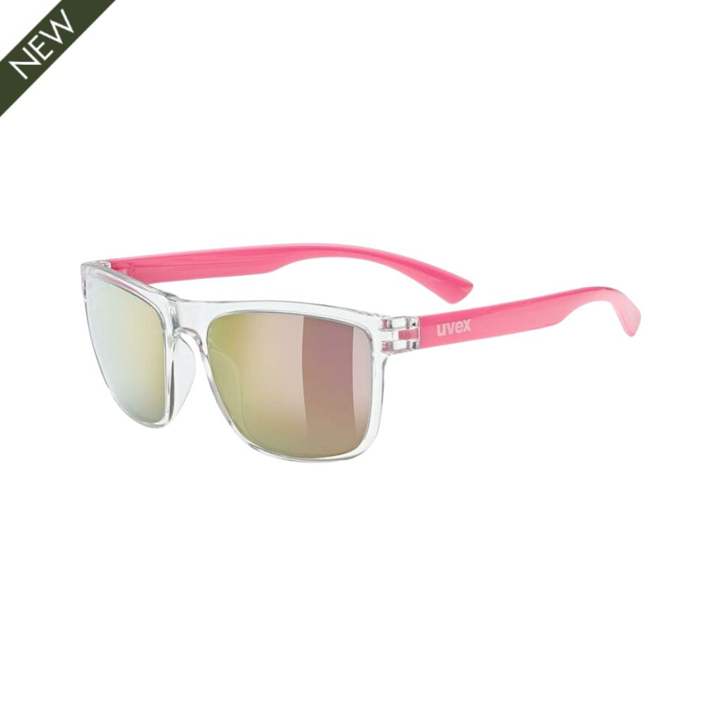 Uvex Rookie Kids Sunglasses - Clear Pink 6-10yrs