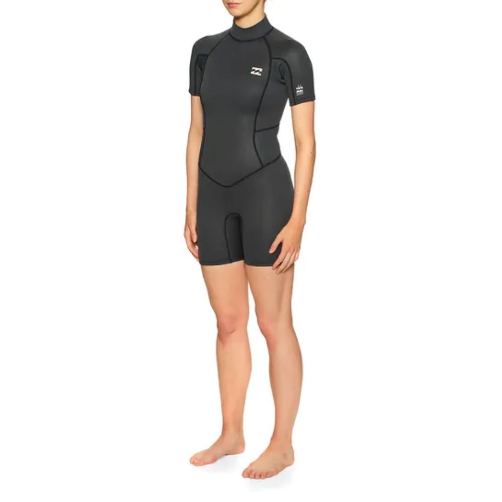 Billabong Youth Wetsuit - Launch 2/2mm Shortie - Black SAVE 40%