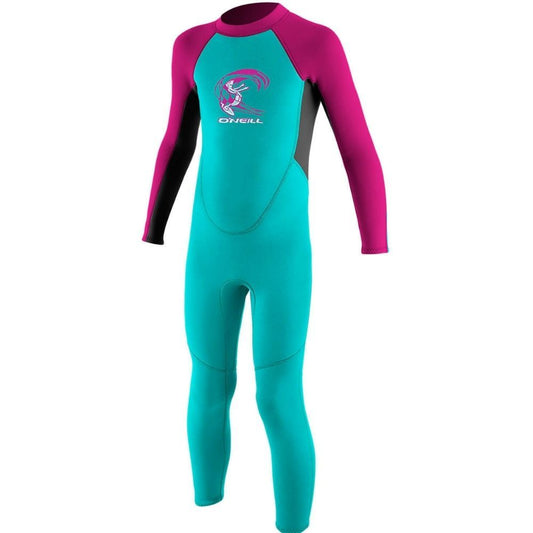 O'Neill Reactor Full BZ 2/2mm Kids Wetsuit - Aqua/Graph/Berry