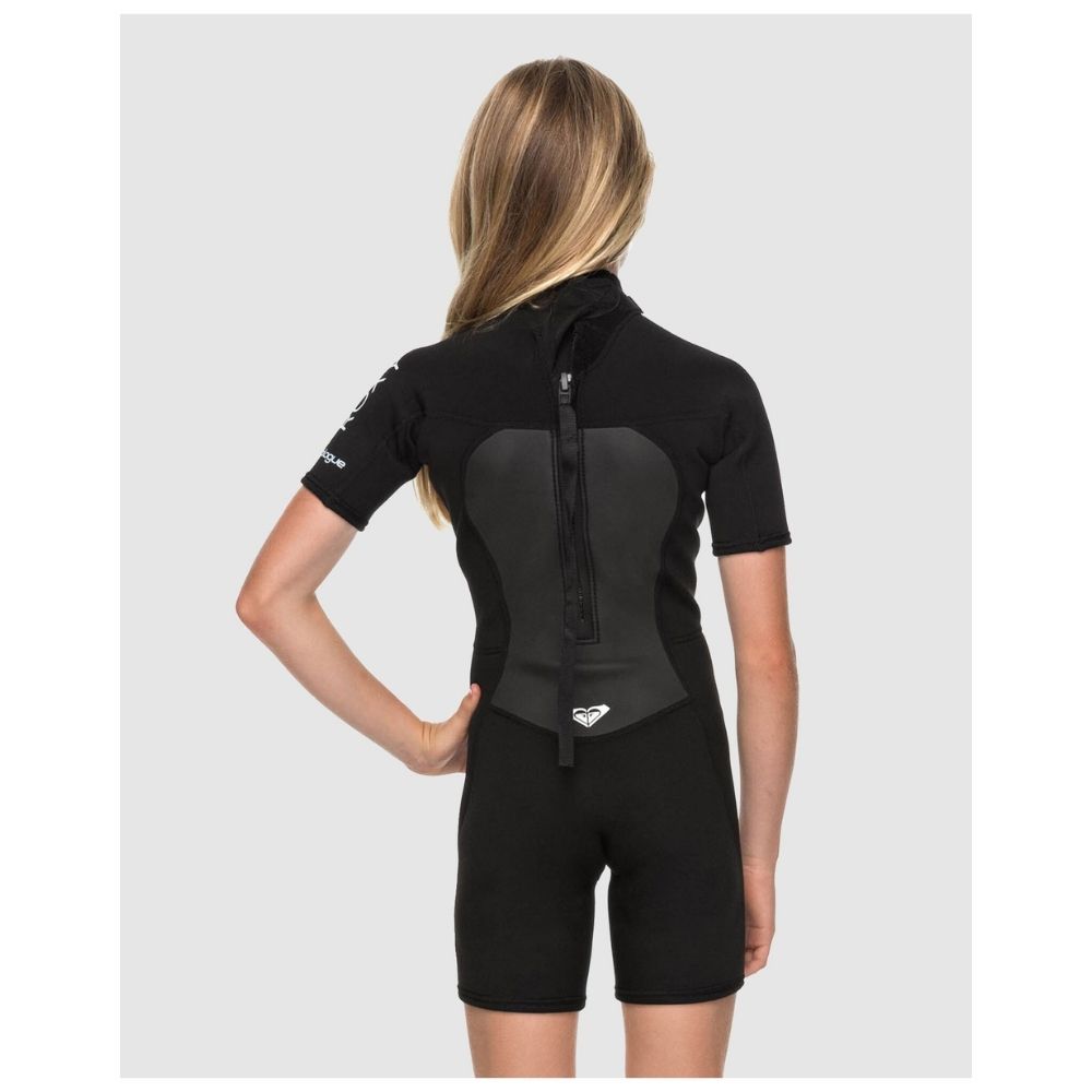 Roxy 2/2mm Shorty Girls Wetsuit - Black