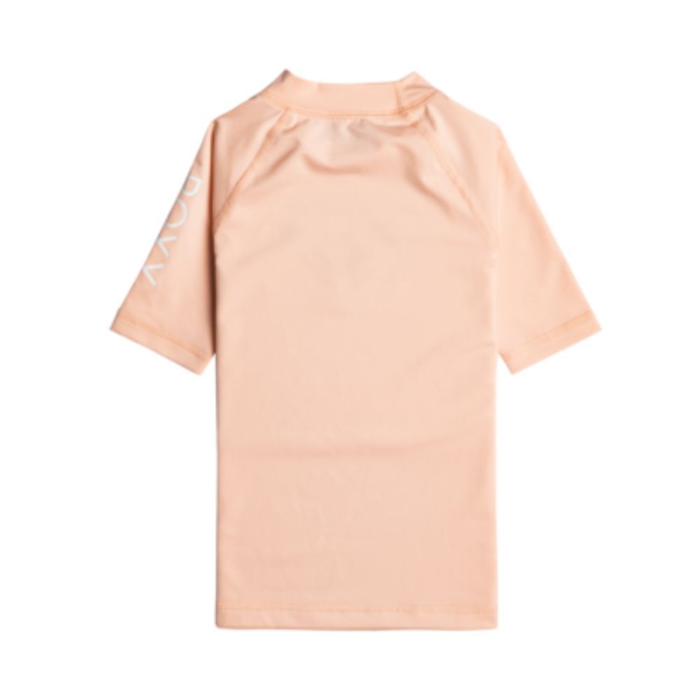 Roxy Wholehearted SS Girls Rash Vest - Tropical Peach 2-5 yrs