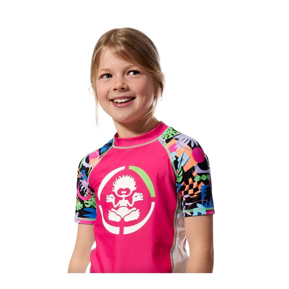 Saltrock Girls Rash Vest - Dark Pink | Kids Rash Vests – Little Surfers