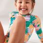 Roxy Toddler Girls Spring UV Sunsuit - Mint Tropical Trails