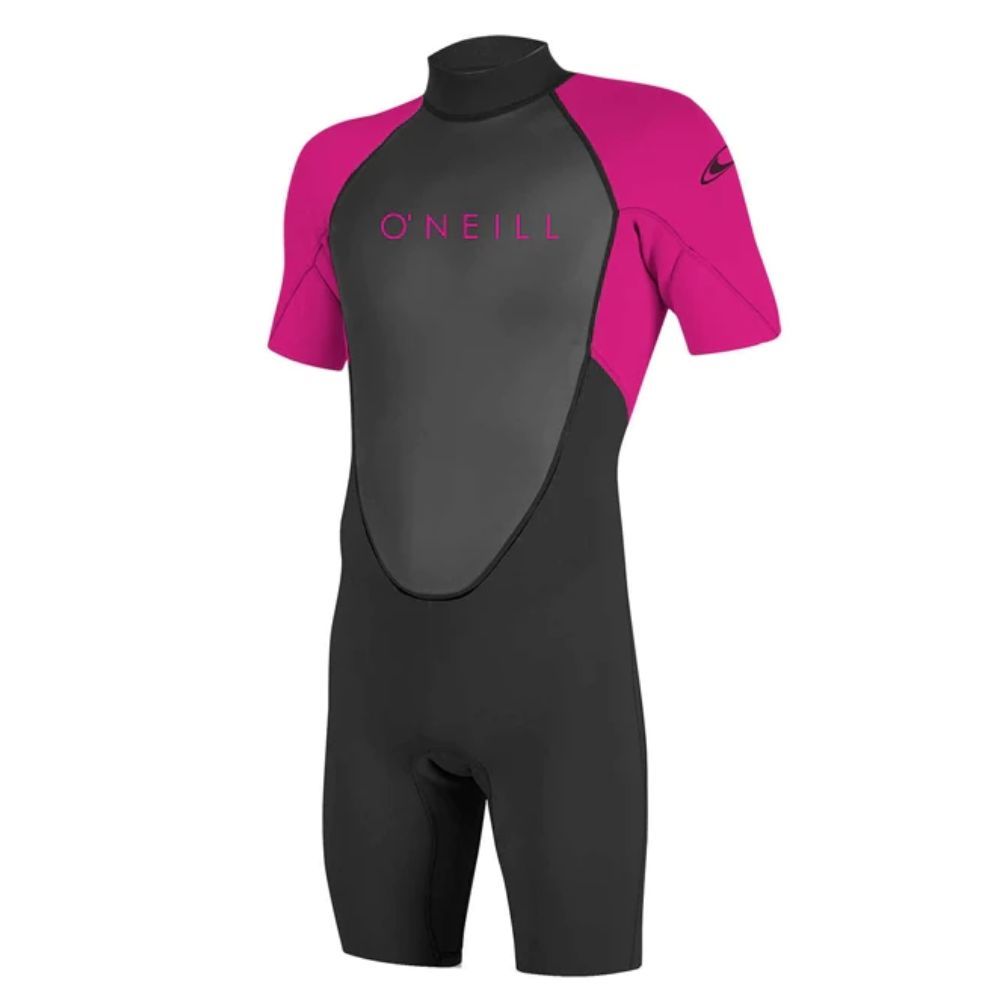 O'Neill Youth Reactor 2mm Shortie Girls Wetsuit - Black/Berry