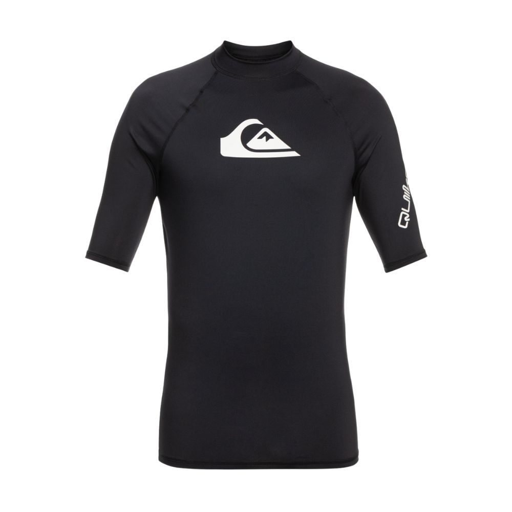 Quiksilver All Time SS Youth Rash Vest - Black 8-16 yrs