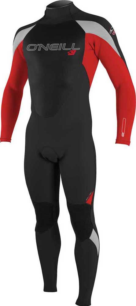 O'Neill Epic 3/2 Kids Wetsuit, Black/Red/Lunar - save 25%