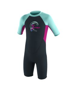 O'Neill Toddler Girls Shortie Wetsuit - Slate/Berry/Seaglass save 25%