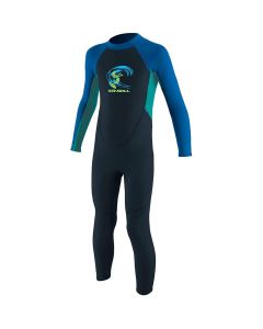 O'Neill Reactor Full BZ 2/2mm Kids Wetsuit - Slate/Aqua/Ocean