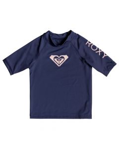 Roxy Wholehearted S/S Rash Tee - Medieval Blue Age 2-3 only save 40%