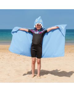 Shark Beach Poncho Towel