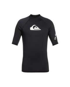 Quiksilver All Time SS Youth Rash Vest - Black 8-16 yrs
