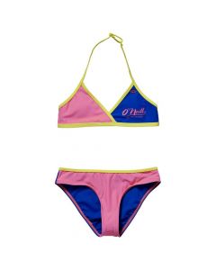 O'Neill Cross Top Coast Bikini - Blue/Pink save 50%