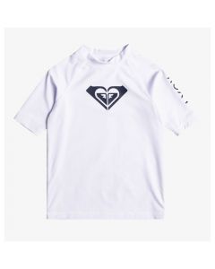 Roxy Wholehearted SS Toddlers Rash Vest - Bright White 
